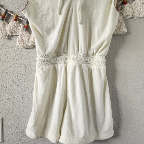 Summersalt The Towel Terry Yellow Tie Romper Coverup Beach Neutral Boho XS - Picture 8 of 12